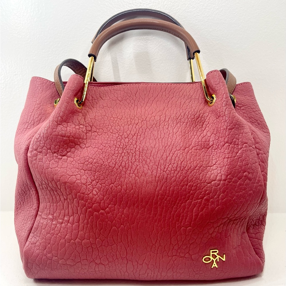 OrYANY Shoulder Bag Pink Medium with Metal Handles Vintage